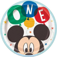 Disney Mickey Mouse Round 9" Plate 8ct