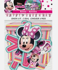 Minnie Mouse Happy Birthday Party Banner 6ft 1ct