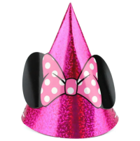 Minnie Mouse Miniature Primastic Party Hats 8ct