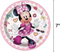 Minnie Mouse Round 7" Party Plate 8ct