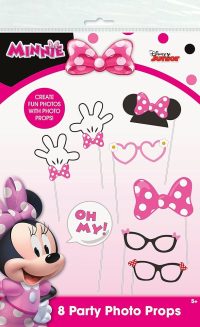 Minnie Mouse Party Photo Props 8ct