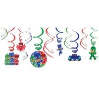 PJ Masks Swirl Decorations 12ct