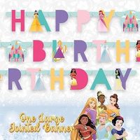 Disney Princess Happy Birthday Banner 5.9ft 1ct