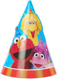 Sesame Street Party Hats 8ct