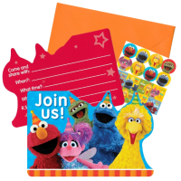 Sesame Street Party Invitations 32ct