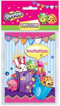 Shopkins Party Invitations 8ct