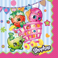 Shopkins Beverage Dessert Napkins 10" 16ct