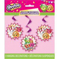 Shopkins Hanging Swirl Decorations 3ct