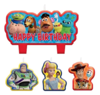 Disney Pixar Toy Story 4 Happy Birthday Candles Set 4ct