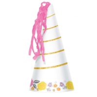 Magical Unicorn Horn Party Hats 8ct