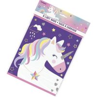 Unique Unicorn Loot Bags 8ct