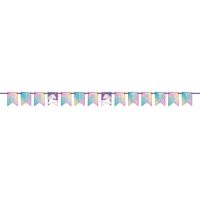 Magical Unicorn Party Pennant Banner 7 Ft. 1 ct