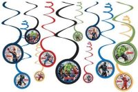 Marvel Avengers Swirl Decorations 12ct