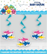 Baby Shark Hanging Decorations 3ct