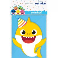 Baby Shark Party Invitations 8ct