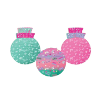 Barbie Happy Birtdhay Paper Lanterns 9.5" 3ct