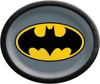 DC Batman Party Oval Plates 8ct