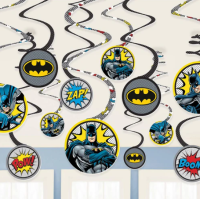 DC Batman Swirl Decorations kit 12ct