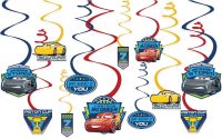 Disney Pixar Cars 3 Swirl Decorations 12ct