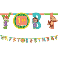 Cocomelon Happy Birthday Jumbo Letter Banner Kit 10ft 25ct