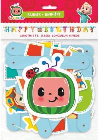 Cocomelon Happy Birthday Banner 6ft 1ct