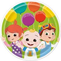 Cocomelon Round 7" Party Dessert Plates 8ct