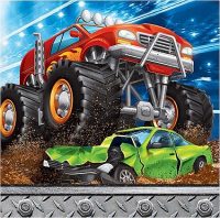 Monster Truck Beverage Tablecover 1ct