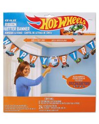 Hot Wheels Birthday Jumbo Letter Banner Kit 10ft 25ct