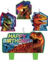 Jurassic World Happy Birthday Candles Set 4ct