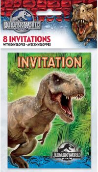 Jurassic World Party Invitations 8ct