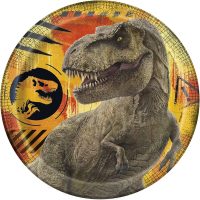 Jurassic World 3 Round 7" Party Plate 8ct