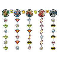 DC Justice League Hanging String Decorations 5ct