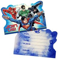 Justice League "Join Us!" Invitations 32ct