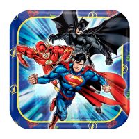 DC Justice League Party Square Plate 7" 8ct