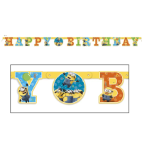 Despicable Me Minions Happy Birthday Banner 6ft 1ct