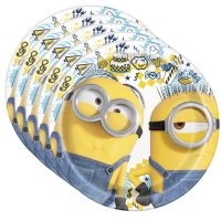 Minions Dessert Round Party Plates 7" 8ct