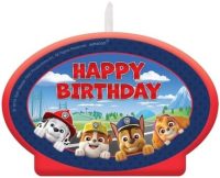 Paw Patrol Happy Birthday Candle 1ct