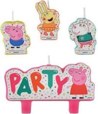 Peppa Pig Birthday Party Candle Set 4ct