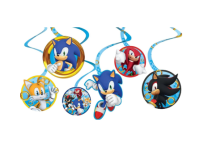 SEGA Sonic "The Hedgehog" Swirl Decorations 12ct