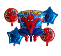 Spider-Man Metalic Balloons Decoration Kit 5ct