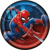 Amazing Spider-Man Party Round Plates 7" 8ct