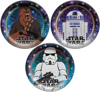 Star Wars Galaxy of Adventures Party Round Plates 7" 8ct