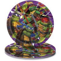 TMNT Turtles Party Round Plates 7" 8ct